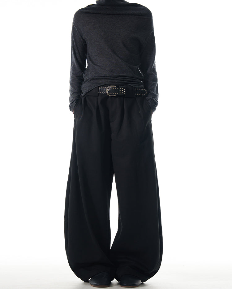 MADWITCH MINIMALIST LOOSE-FIT TROUSERS #CK6611