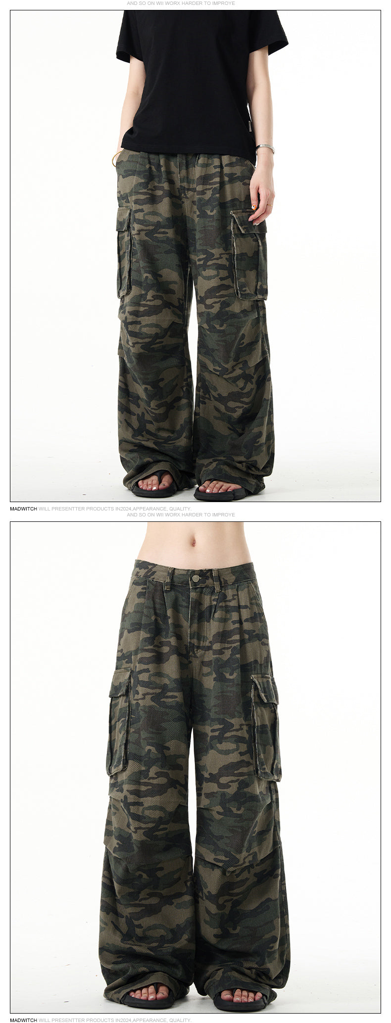 MADWITCH UTILITY CARGO PANTS #WHOA034