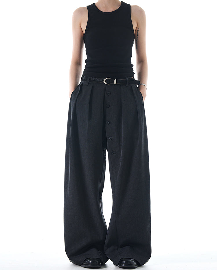 MADWITCH BUTTONED CASUAL TROUSERS #C832