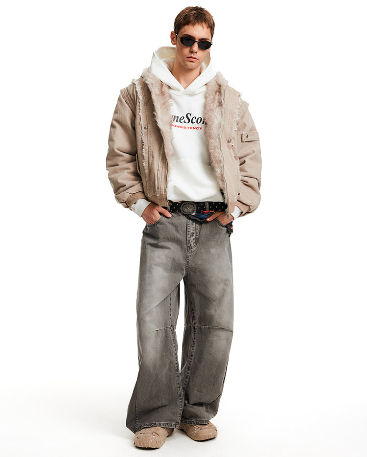 MADWITCH SHEAR CROP PARKA #BM325