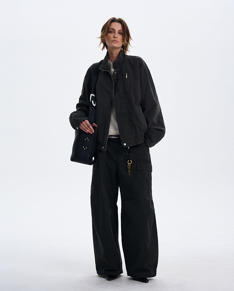 MADWITCH CROPPED BOMBER JACKET #171-1