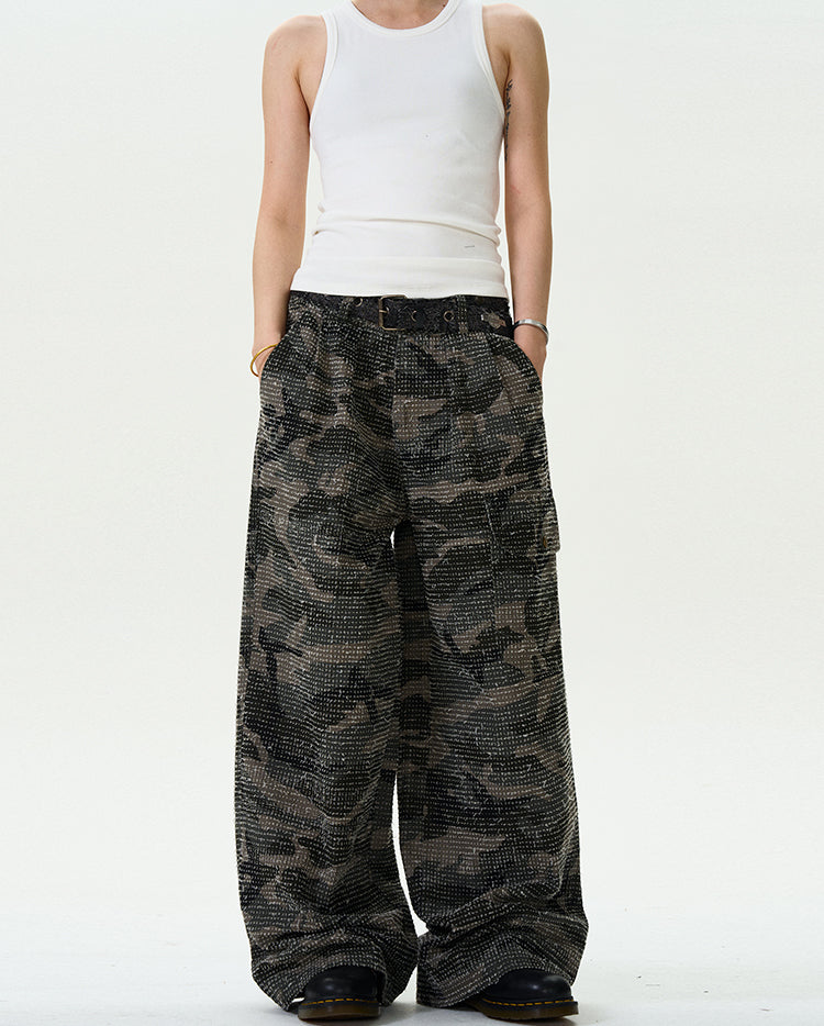 MADWITCH LOOSE FIT HIGH STREET CARGO PANTS #L382