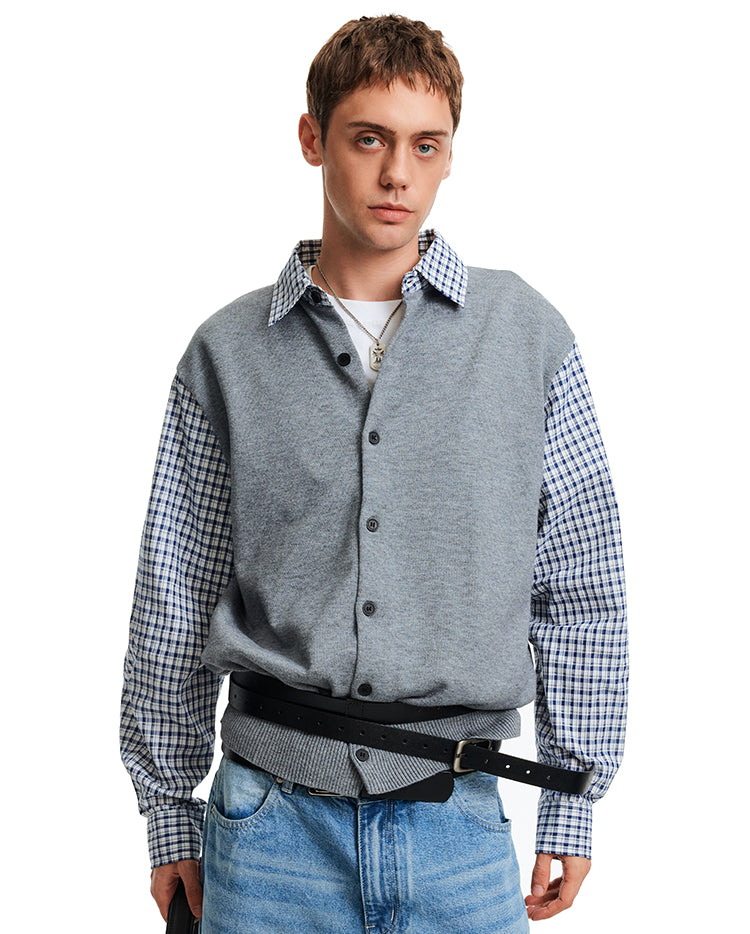 MADWITCH PATCH PLAID KNIT #51179