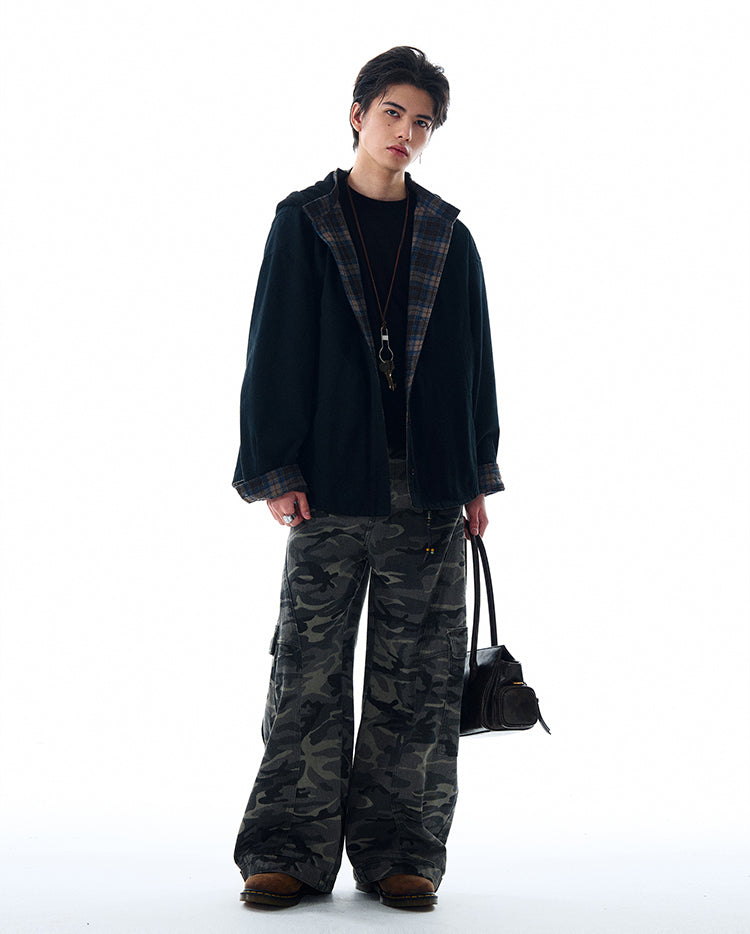 MADWITCH REVERSIBLE HOODED SWEATSHIRT #W2526