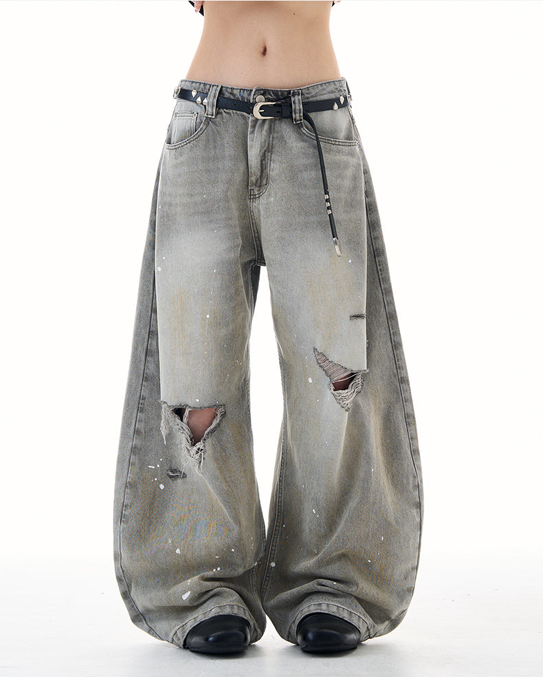 MADWITCH UNISEX RELAXED FIT DENIM PANTS #FX080