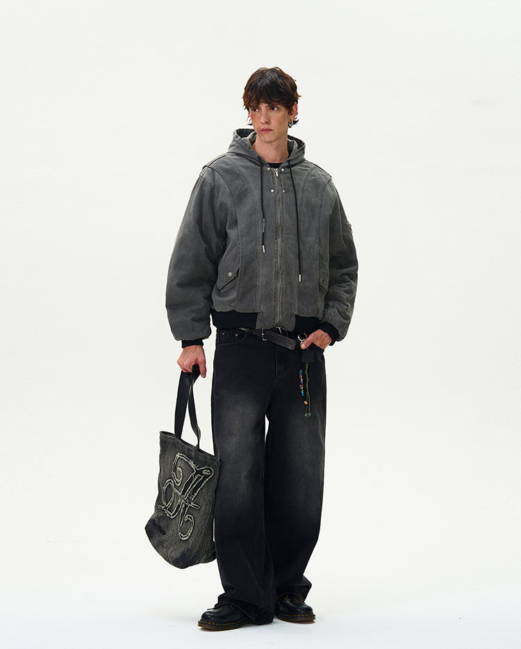 MADWITCH VINTAGE LOOSE-FIT COTTON JACKET #BM254