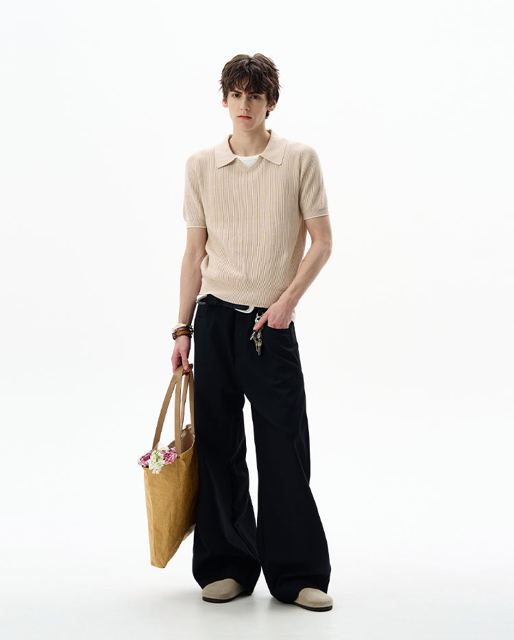 MADWITCH SILK-LIKE KNIT TSHIRT #YF902