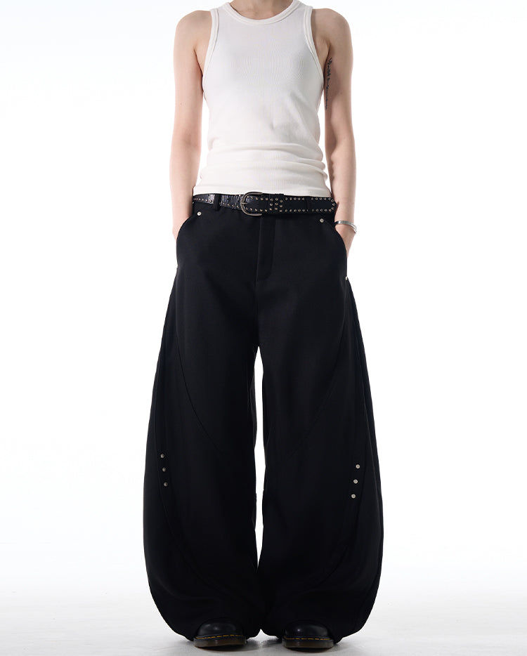 MADWITCH LOOSE FIT WIDE-LEG DENIM PANTS #C828
