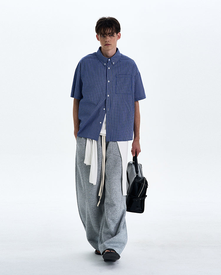 MADWITCH PREPPY PLAID SHIRT #CR216