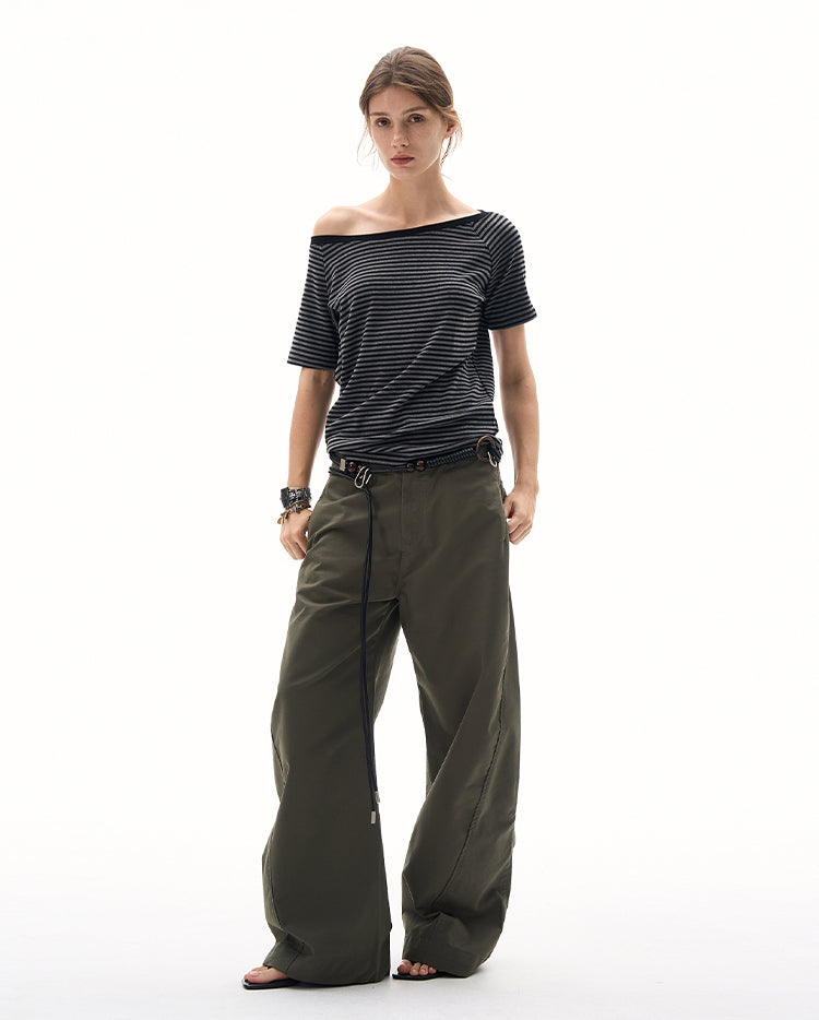 MADWITCH ASYMMETRIC SLIM TEE #G25