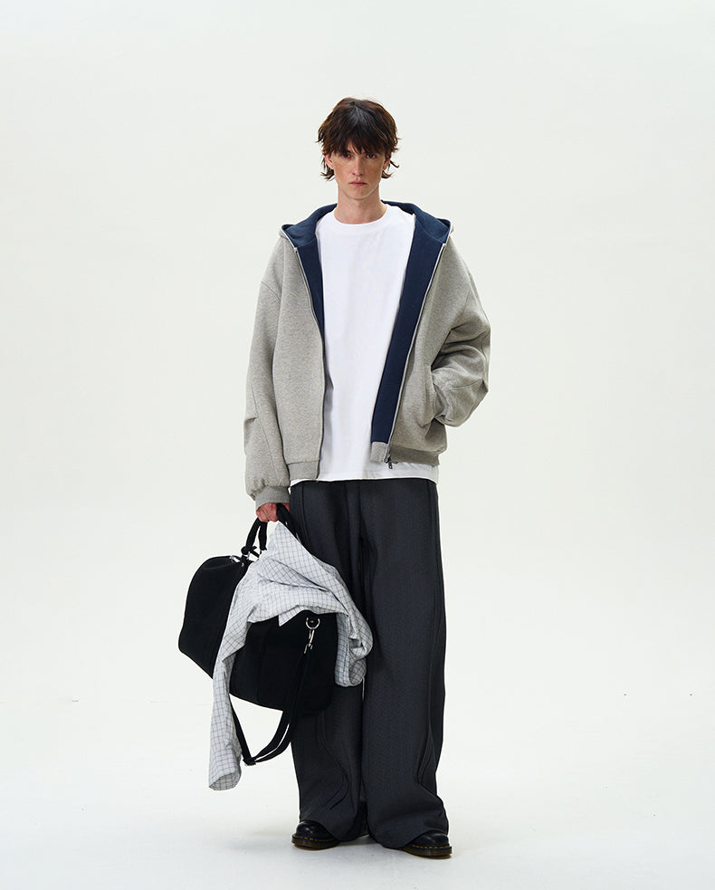 MADWITCH COLOR-BLOCK HOODED SWEATSHIRT #L582