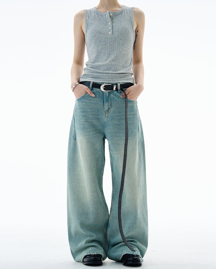 MADWITCH DISTRESSED STRAIGHT DENIM #CK9651