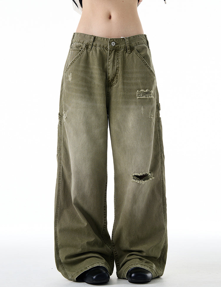 MADWITCH OMBRÉ WASH DENIM PANTS #CK3535