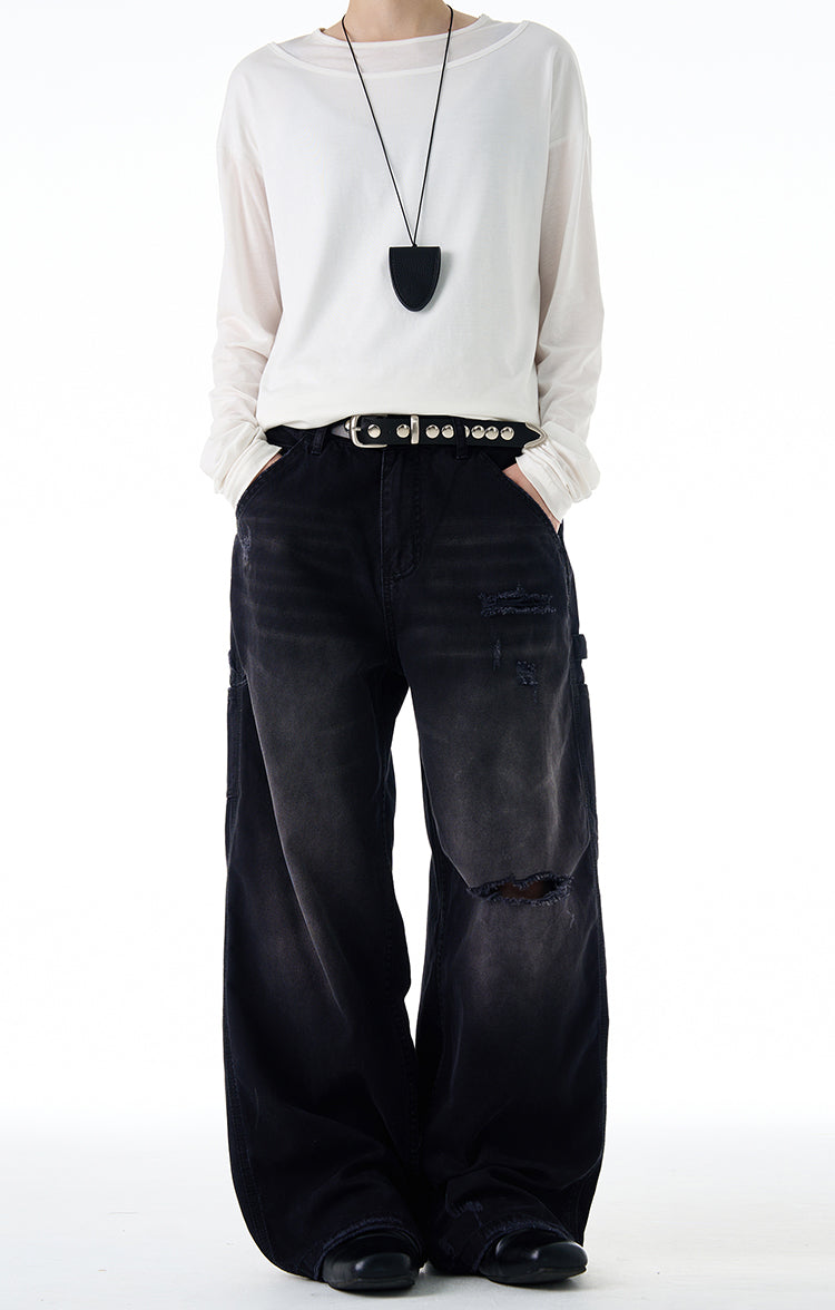 MADWITCH OMBRÉ WASH DENIM PANTS #CK3535