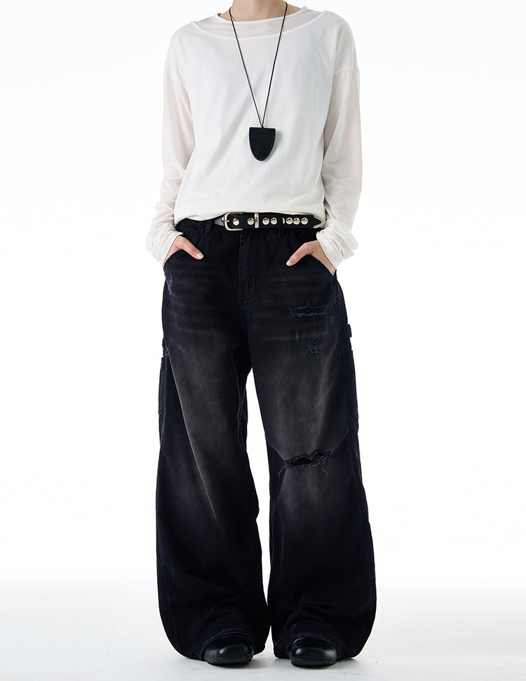 MADWITCH OMBRÉ WASH DENIM PANTS #CK3535