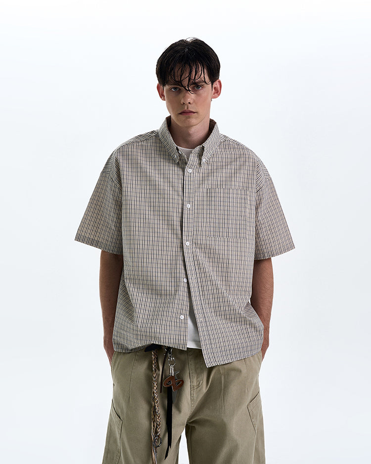 MADWITCH MINIMAL CASUAL SHORT SHIRT #CR224