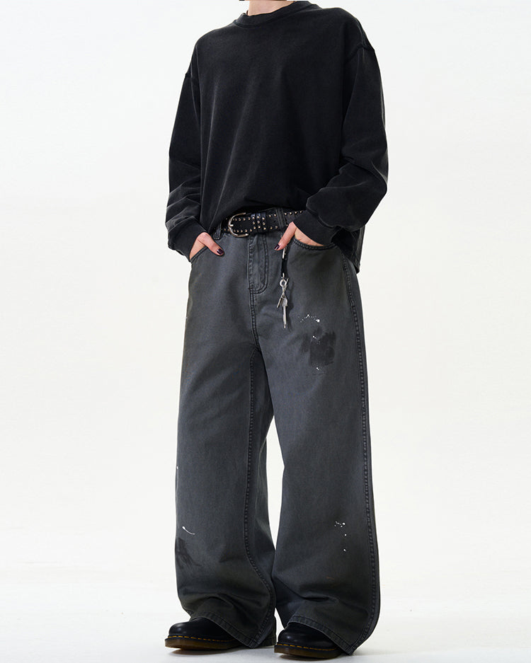 MADWITCH STRAIGHT-LEG WIDE-LEG JEANS #CK9332