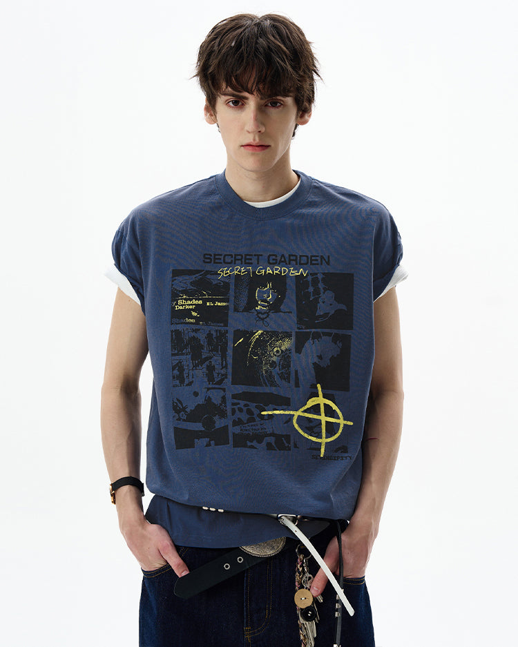MADWITCH URBAN PRINTED TSHIRT #22640C25