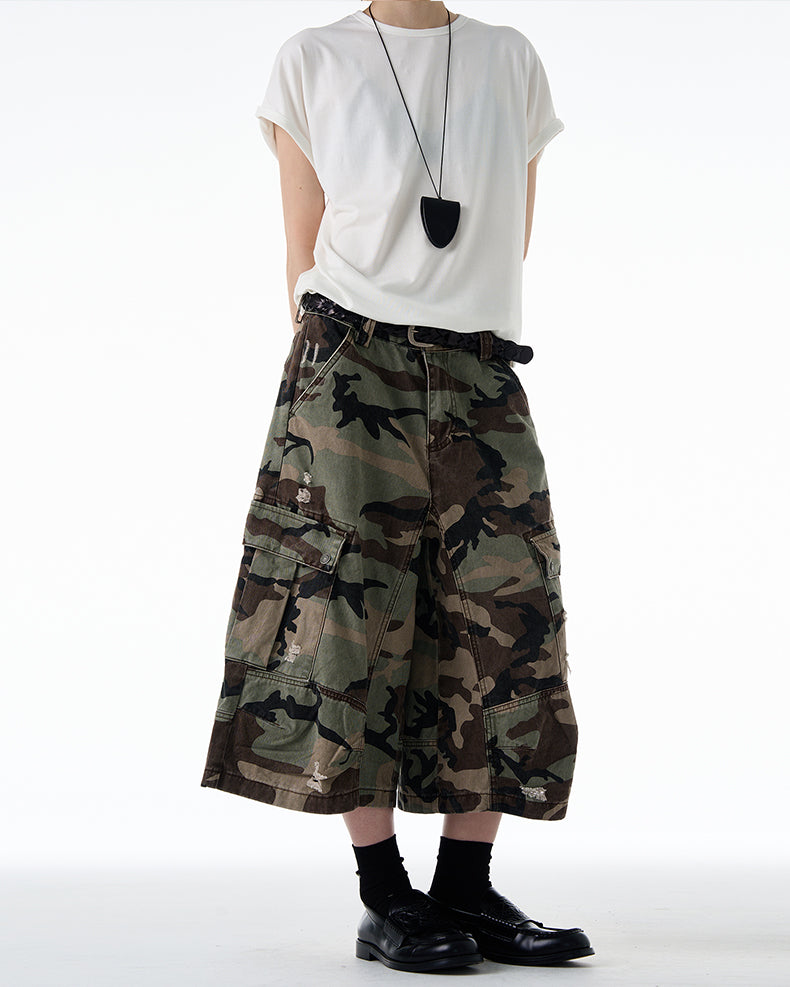 MADWITCH DISTRESSED CAMO CARGO #CK3512D