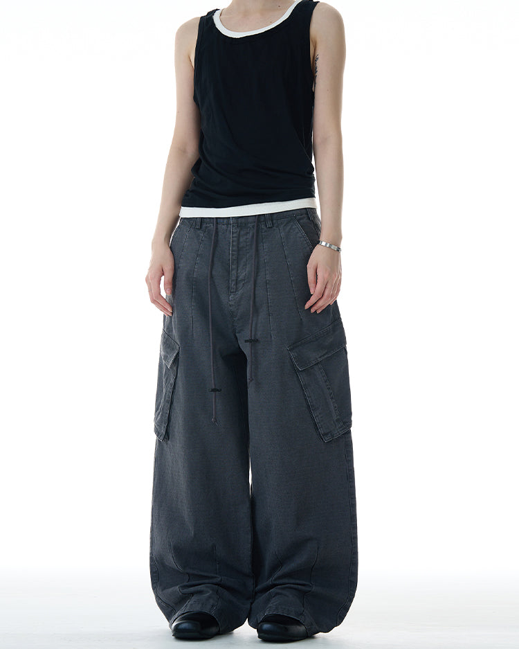 MADWITCH MULTI-POCKET CARGO PANTS #CK6616