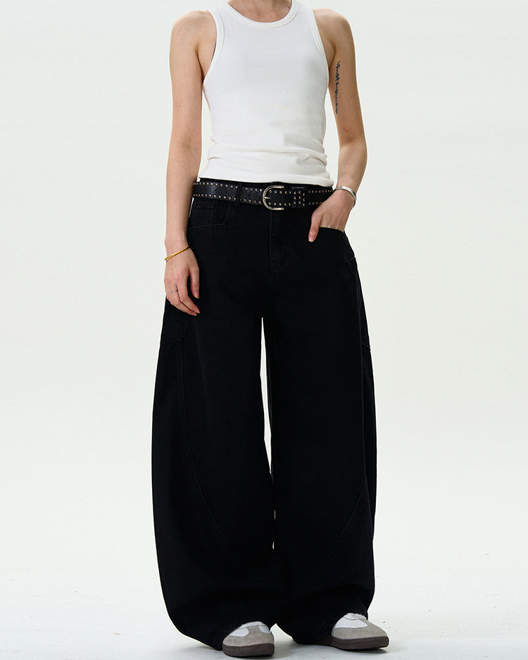 MADWITCH SIMPLE WIDE-LEG PANTS #L497