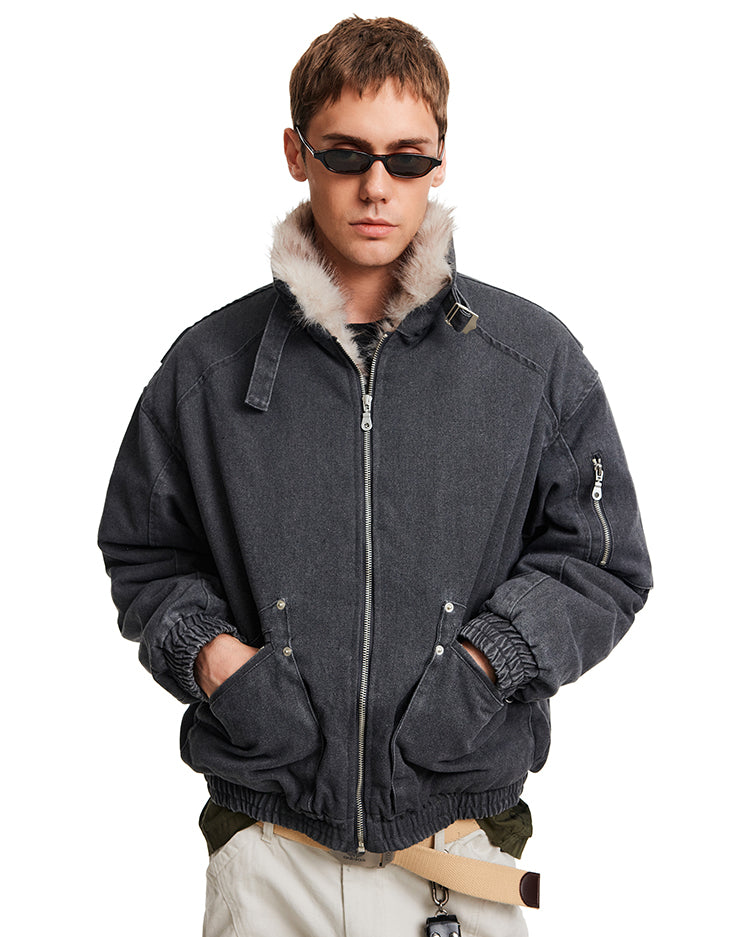 MADWITCH DENIM PILE PARKA #BM350