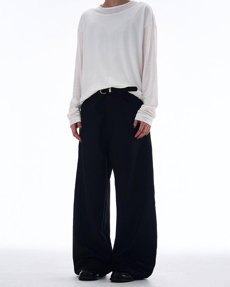 MADWITCH LOOSE STRAIGHT-LEG CASUAL PANTS #CK6657