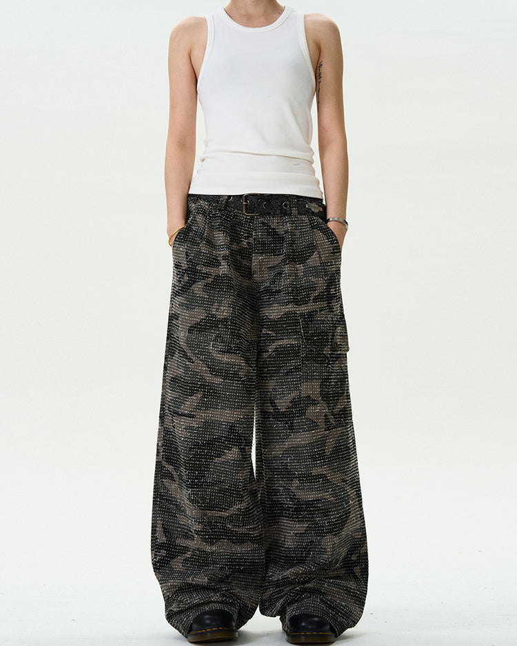 MADWITCH LOOSE FIT HIGH STREET CARGO PANTS #L382