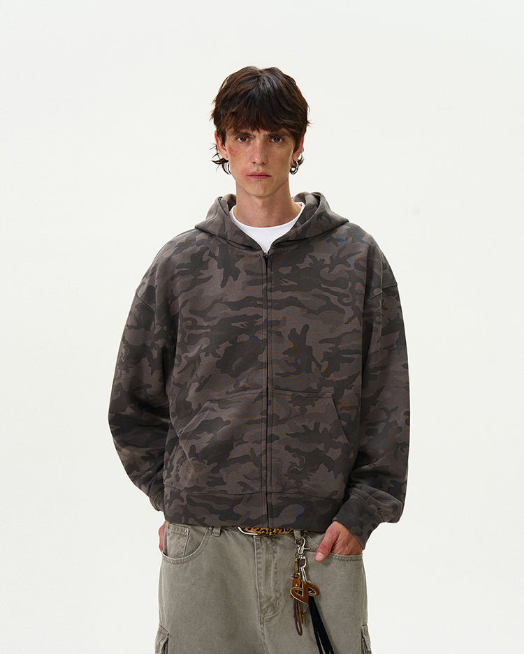MADWITCH CAMOUFLAGE HOODED TOP #0188