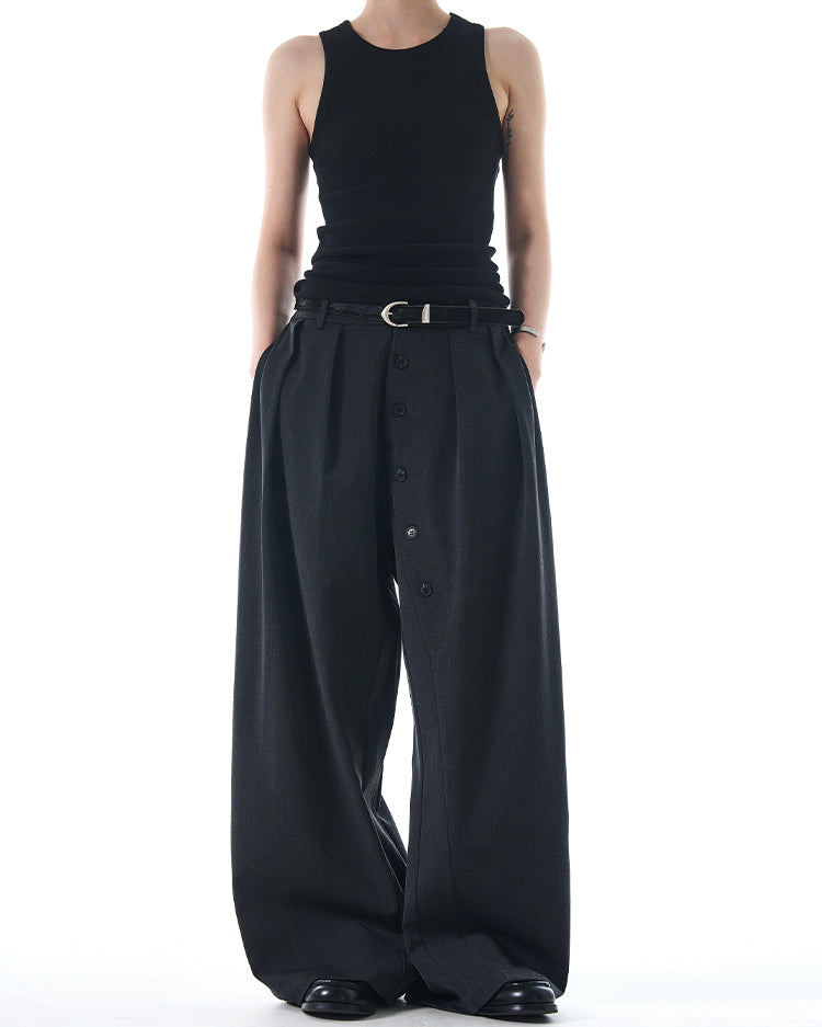 MADWITCH BUTTONED CASUAL TROUSERS #C832