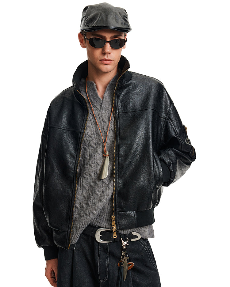 MADWITCH PATINA BOMBER COAT #256093