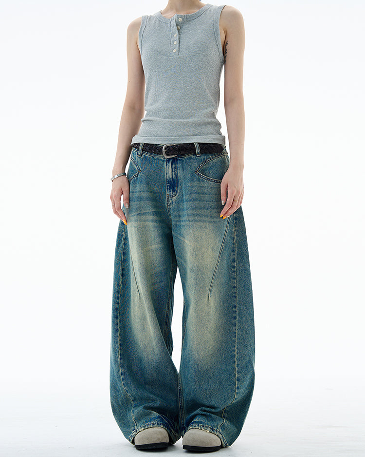 MADWITCH DECONSTRUCTED VINTAGE DENIM #CK9666