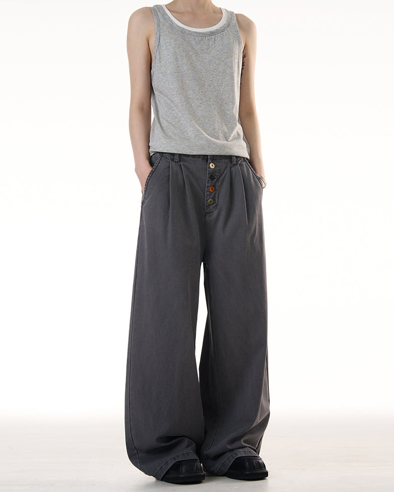 MADWITCH VINTAGE BUTTON WORKWEAR JEANS #CK3513