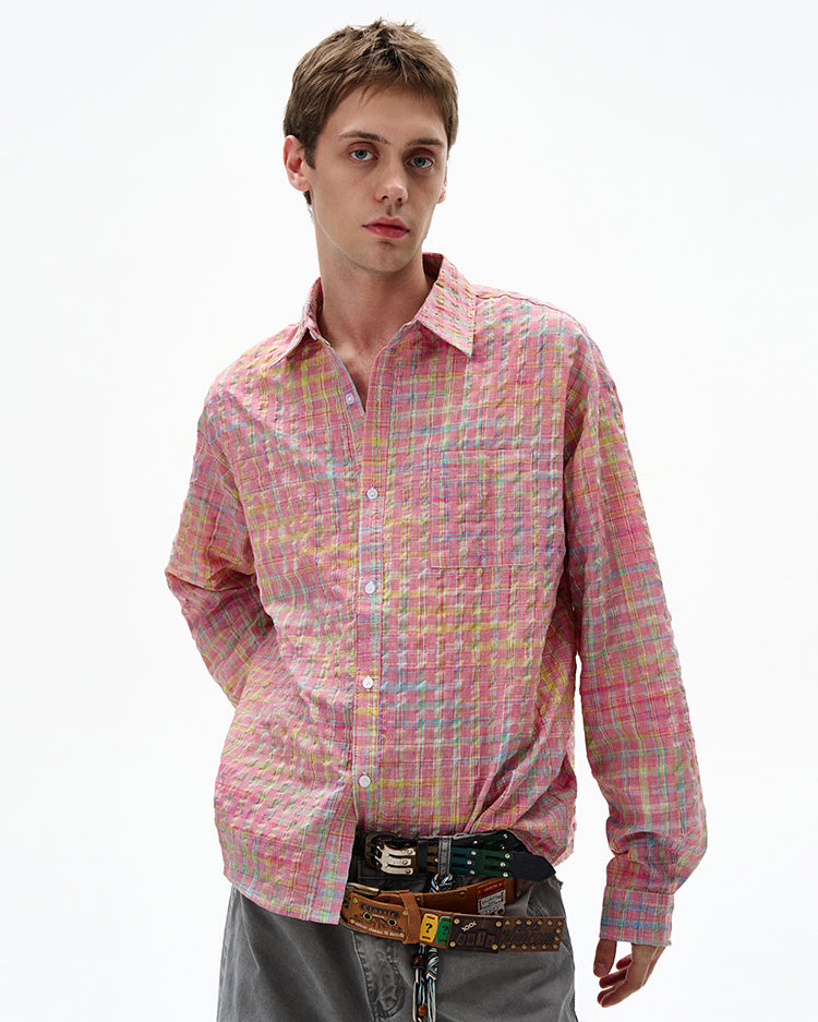 MADWITCH UNISEX BUBBLE COTTON LONG SLEEVE SHIRT #CR6218