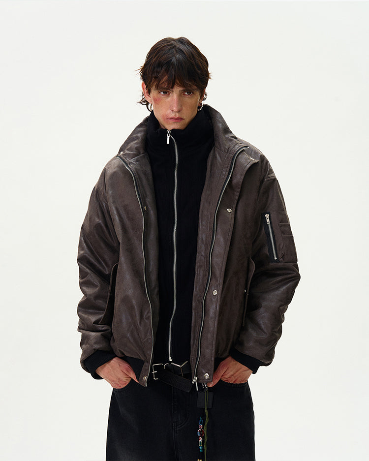 MADWITCH FAUX TWO-IN-ONE JACKET #BM232
