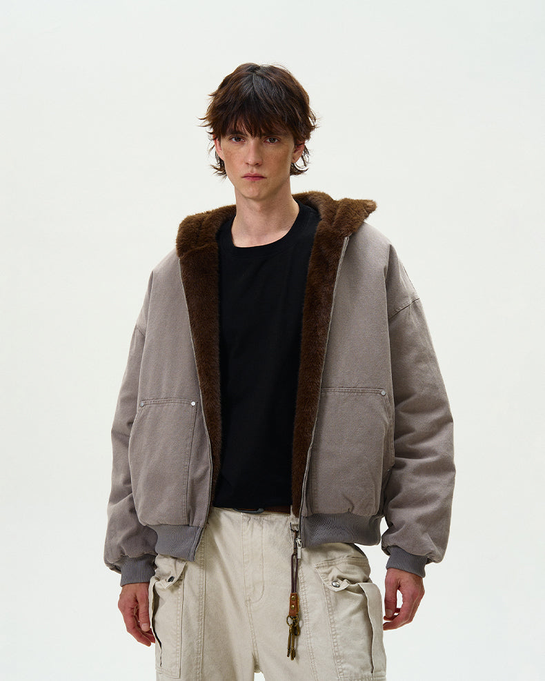 MADWITCH VINTAGE FLEECE LINED JACKET #SD06
