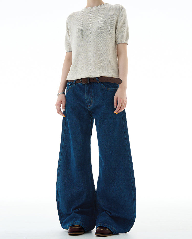 MADWITCH UNISEX LOOSE WASHED DENIM JEANS #DR8216