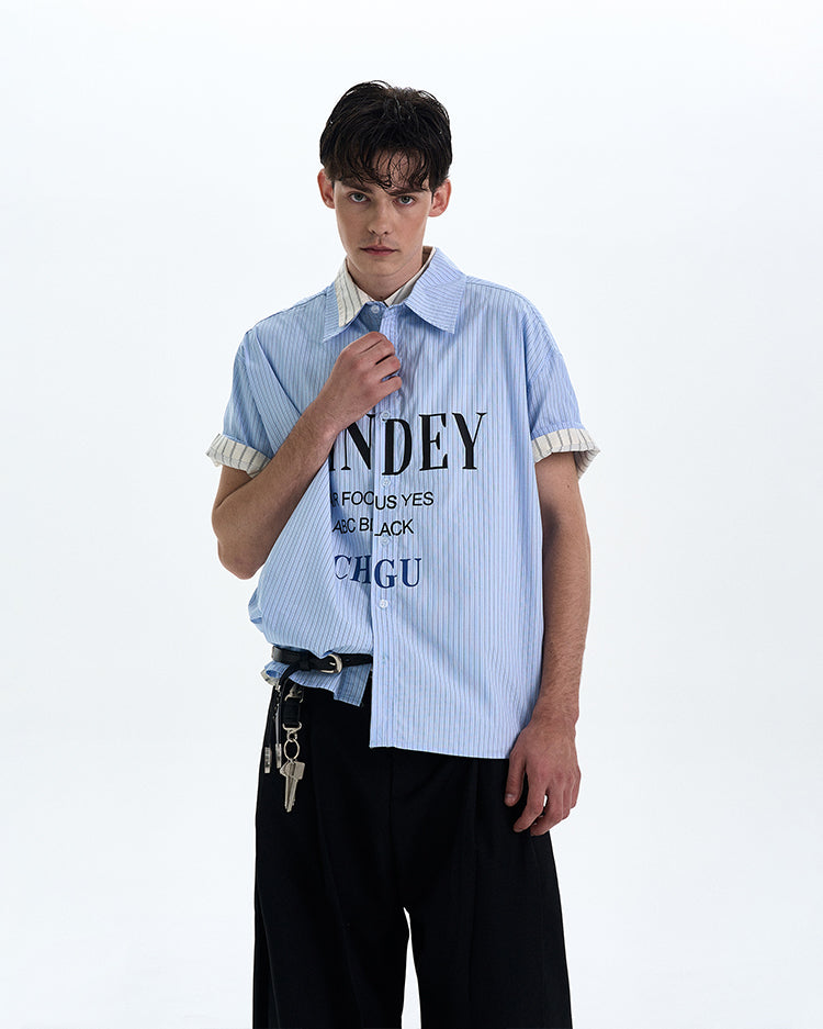 MADWITCH PRINTED SHORT SLEEVED SHIRT #L802