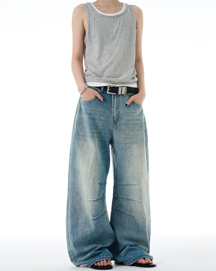 MADWITCH TEXTURED DESIGN JEANS #F9052