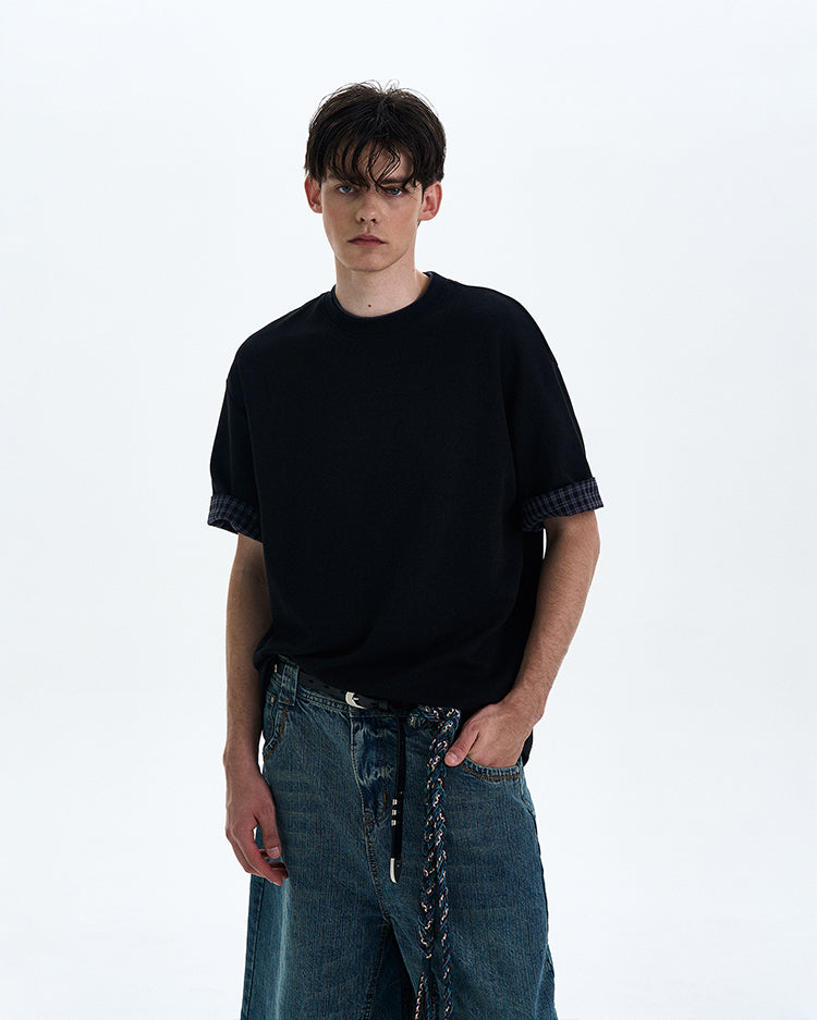 MADWITCH VINTAGE ROLLED HEM TEE #C1785C25