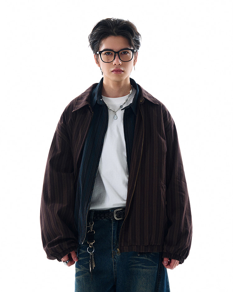 MADWITCH LOOSE STRIPED JACKET #W202