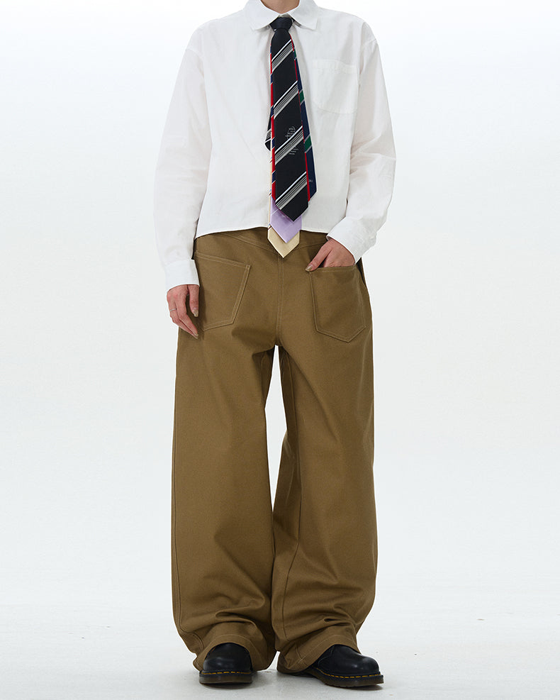 MADWITCH INVERTED SIMPLE CASUAL PANTS #L528