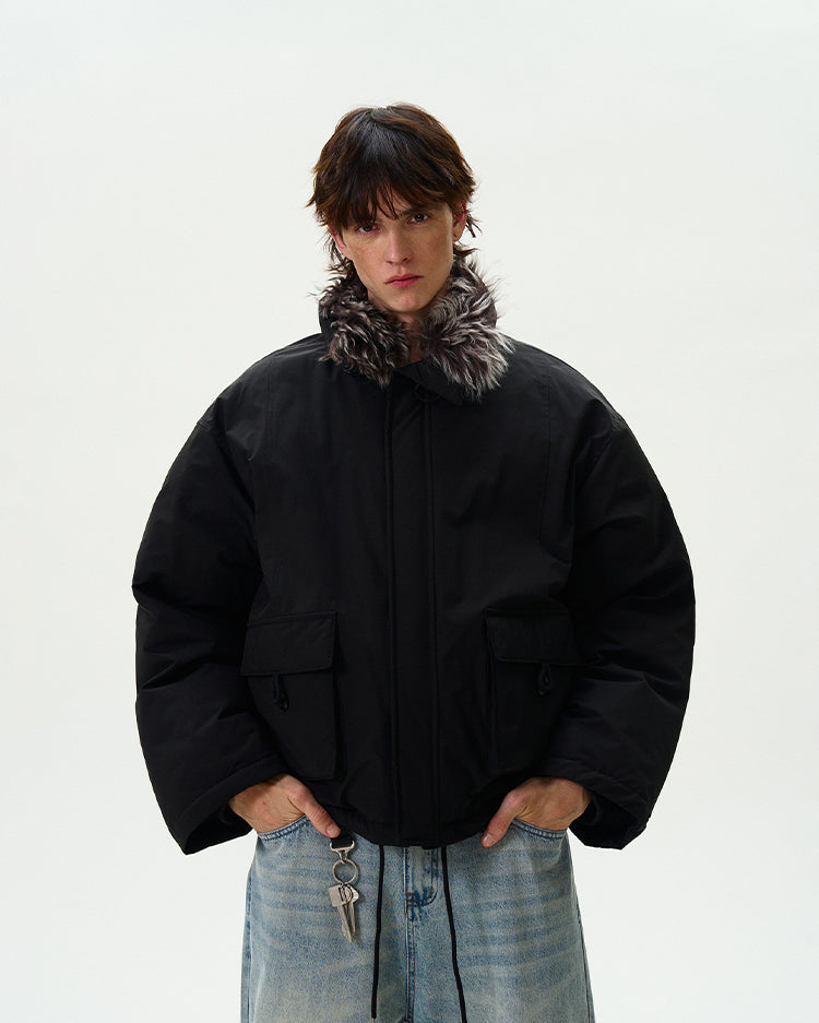 MADWITCH CROPPED UTILITY PUFFER JACKET #L315Q24