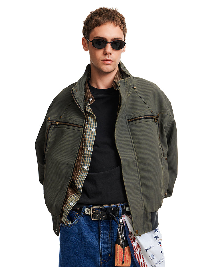 MADWITCH ZIP STRIPE JACKET #251502