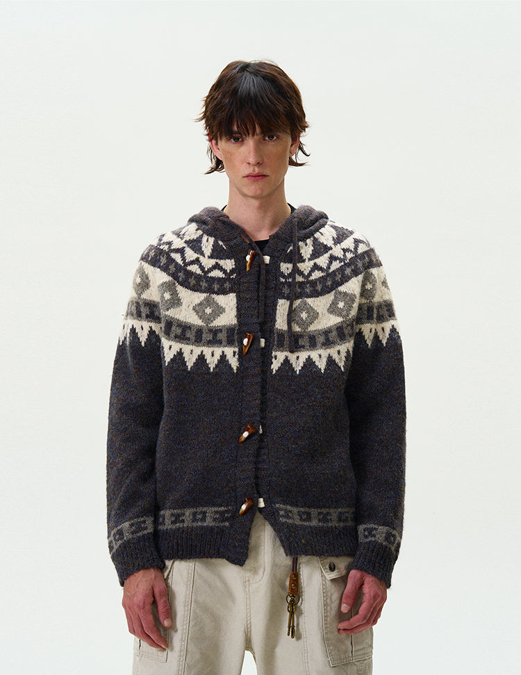MADWITCH FAIR ISLE SWEATER CARDIGAN #G1018