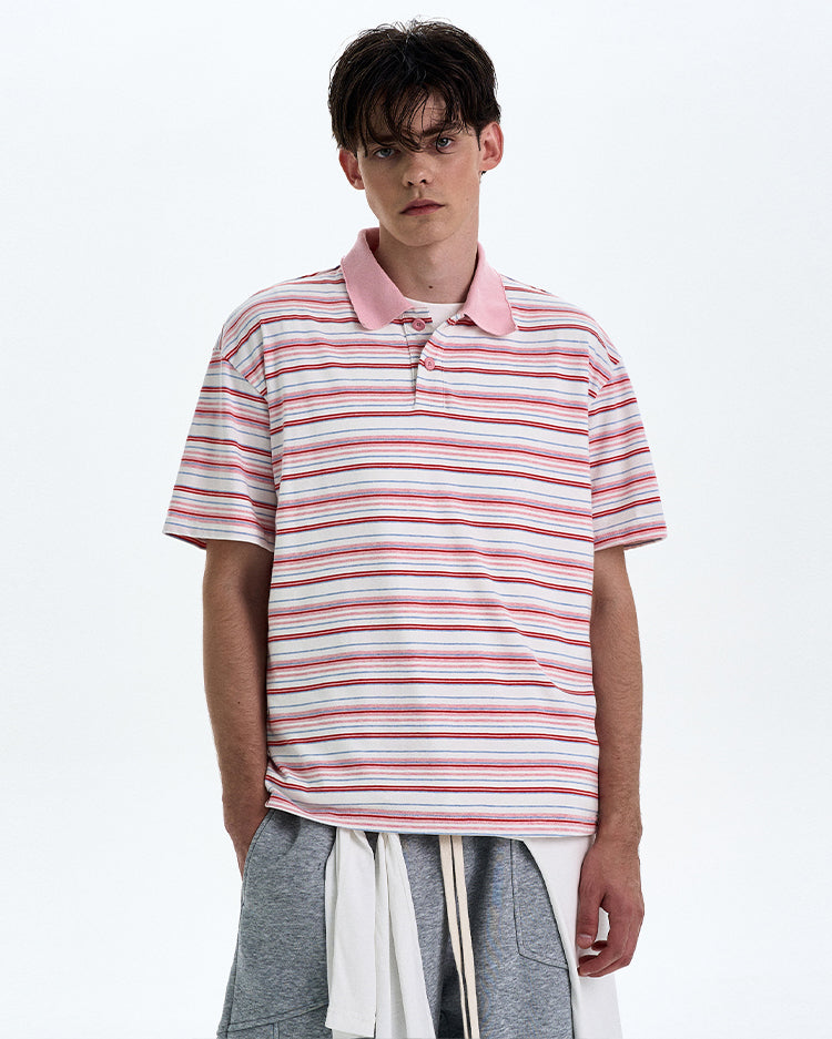 MADWITCH COLORBLOCK POLO SHIRT #C036