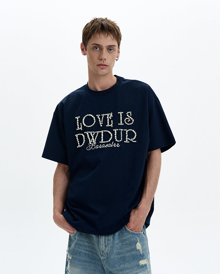 MADWITCH PEARL STUDDED TEE #5865
