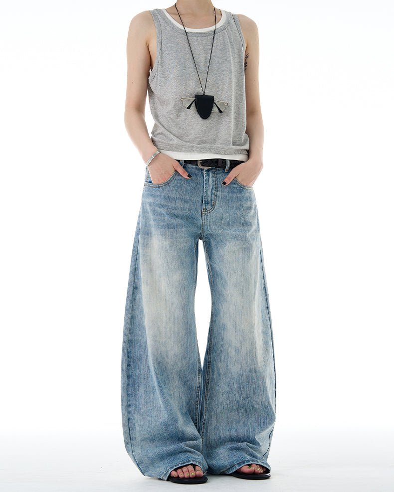 MADWITCH CLASSIC WIDE LEG DENIM #G6669-1