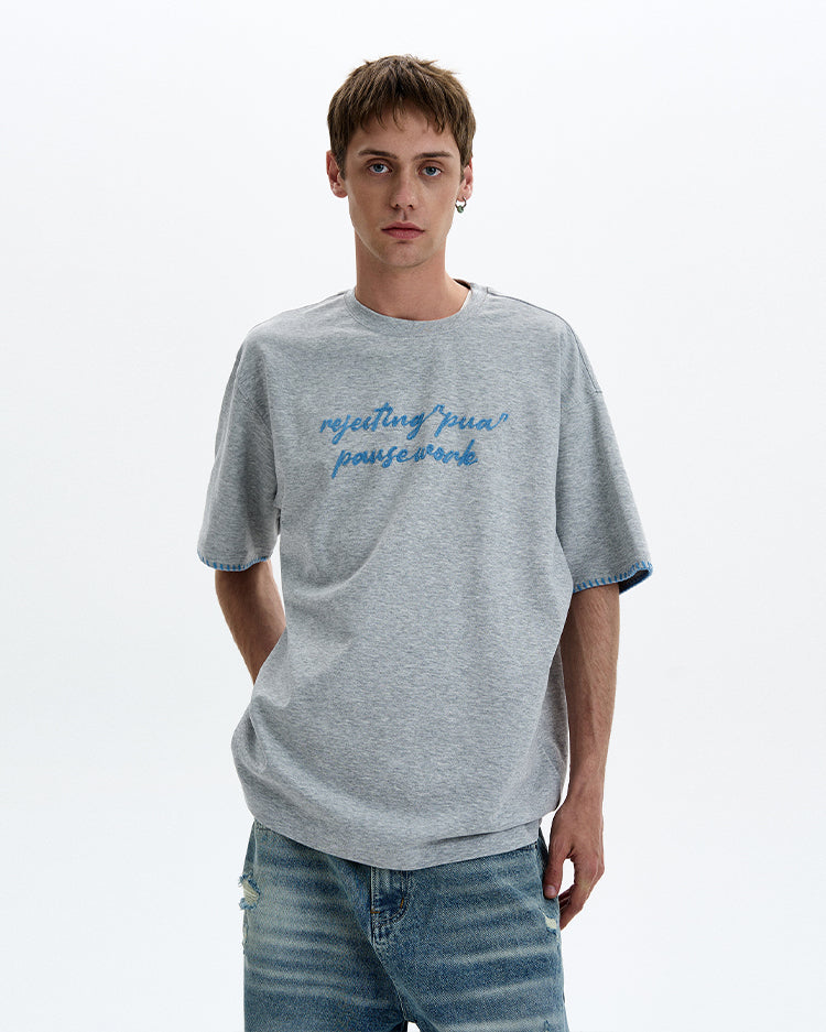 MADWITCH VERSATILE EMBROIDERED T-SHIRT #880312