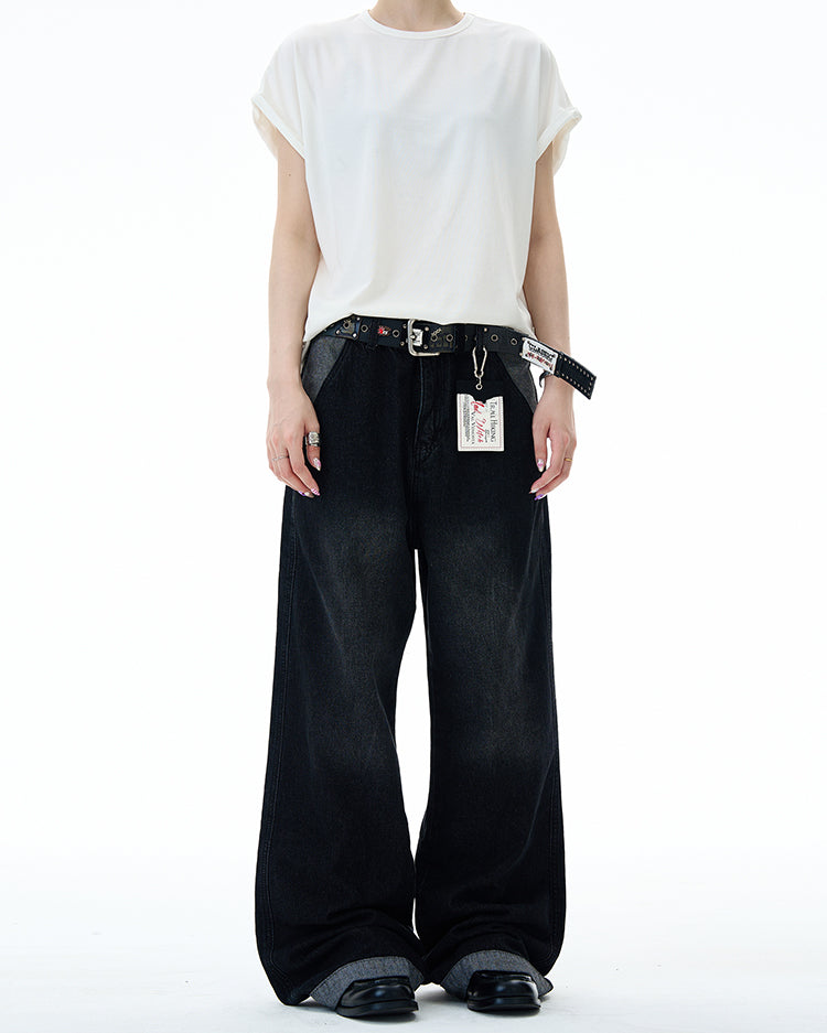 MADWITCH VINTAGE WASH STRAIGHT LEG JEANS #RK157